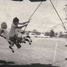 Christmas Party - Children on merry-go-round