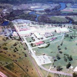 Aerial view of the APM Petrie Mill site, 1965
