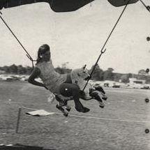 Christmas Party - Child on merry-go-round