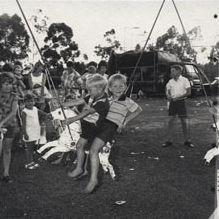 Christmas Party - Children on merry-go-round