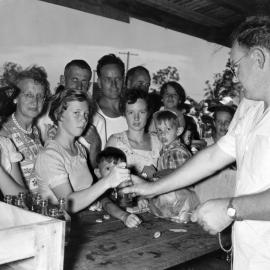 Christmas party, 1957