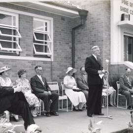 Opening of the Pine Rivers Shire Council building, Gympie Road Strathpine on 5 March 1960
