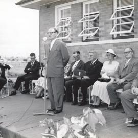 Opening of the Pine Rivers Shire Council building, Gympie Road Strathpine on 5 March 1960
