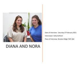 Diana and Nora oral history interview - transcript