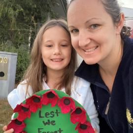 Fern Parade Griffin - 25 April 2020 - Anzac Day with wreath
