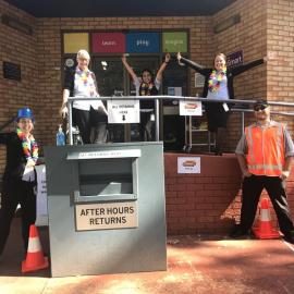 Deception Bay Library - Bayview Terrace Deception Bay - 16 May 2020 - reopening staff at front of library - 002