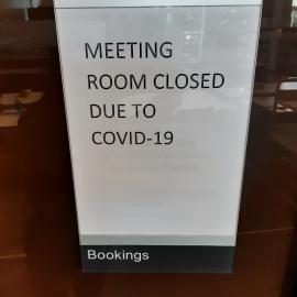 Caboolture Library - Hasking Street Caboolture - 15 May 2020 - reopening meeting room closed