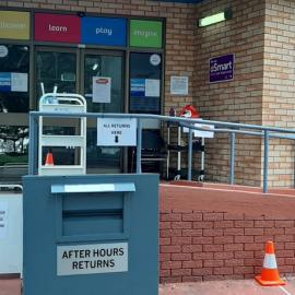 Deception Bay Library - Bayview Terrace Deception Bay - 21 May 2020 - reopening social distancing front of library