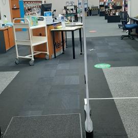 Deception Bay Library - Bayview Terrace Deception Bay - 21 May 2020 - reopening social distancing security gates