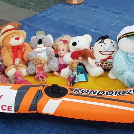 Fleetwing Avenue Newport - 4 May 2020 - Just Cruisin' Teddy in raft