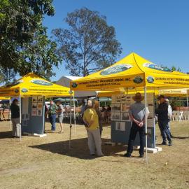 Dayboro Railway Centenary - Cnr Williams and Heathwood Street Dayboro - 26 Sep 2020 - COVID safe set up of marquees