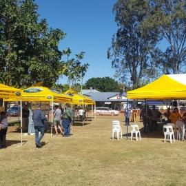 Dayboro Railway Centenary - Cnr Williams and Heathwood Street Dayboro - 26 Sep 2020 - COVID safe social distancing