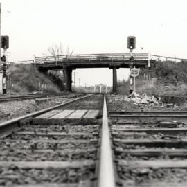 Caboolture overhead railway bridge in King Street Caboolture