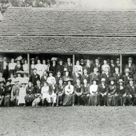 Opening of tennis court at Stanmore, ca. 1910