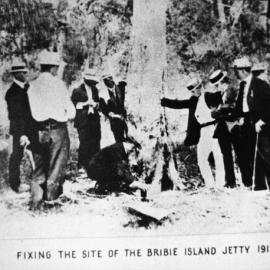 Fixing the site of the Bribie Island Jetty in 1912