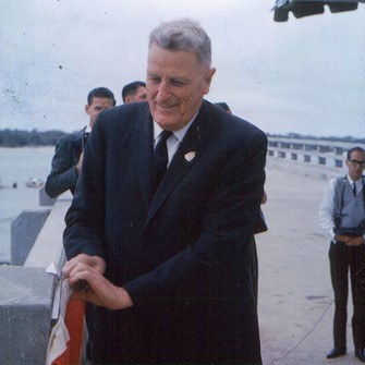 Official opening of the Bribie Island Bridge