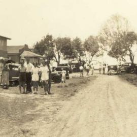 The main street of Beachmere in the 1930s