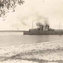 SS Koopa in Pumicestone Passage near the Bongaree Jetty in 1948