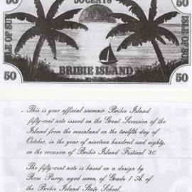 Bribie Island mock secession from the mainland on 12 October 1980