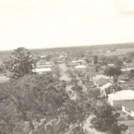 View looking east along King Street from the top of the water tower