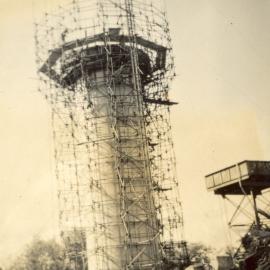 The water tower in King Street under construction in 1959