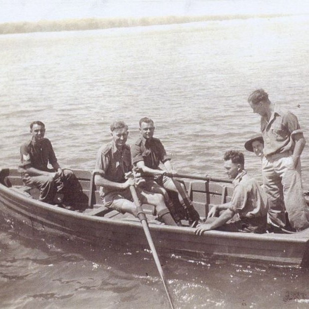 Members of the 2/7th Dental Unit sent to Toorbul Point (Sandstone Point) during WWII