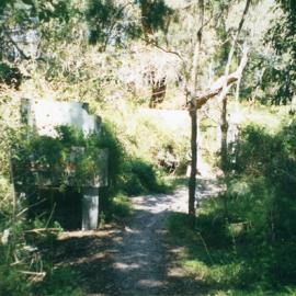 Remains of marine fish house / aquarium on Bribie Island, ca. 1962