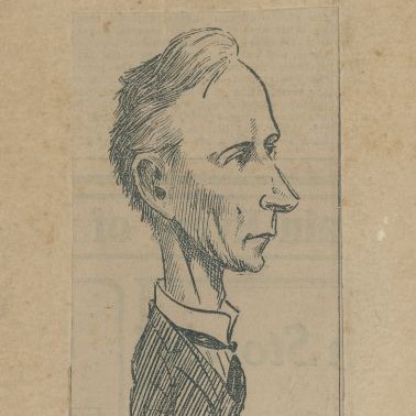 Caricature of Dr Harold Ingeman Jensen, ca. 1925