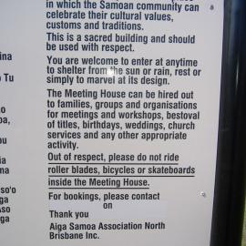 Maota Fono Samoan Meeting House in Raymond Street Deception Bay