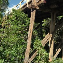 Left view of Gregor's Creek Bridge, prior to its demolition and replacement