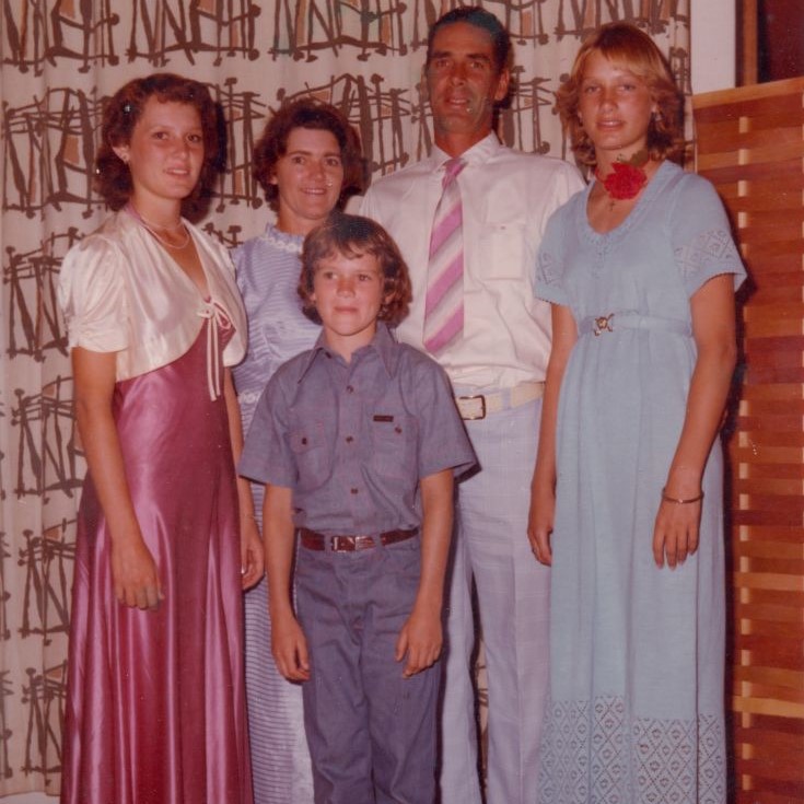 The Gynther family at the Yamaha music (piano) awards, 1976