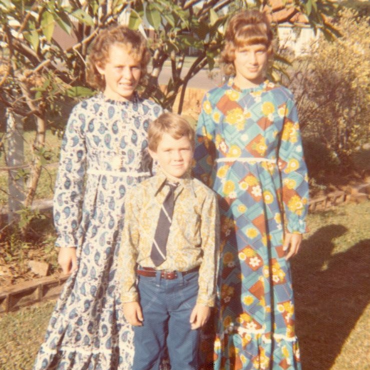 The Gynther children in 1975