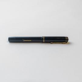 Fountain pen - Celluloid with 14ct gold nib, trims and lever