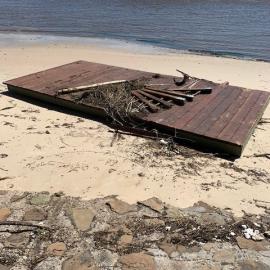 Washed up wreckage - Bribie Island