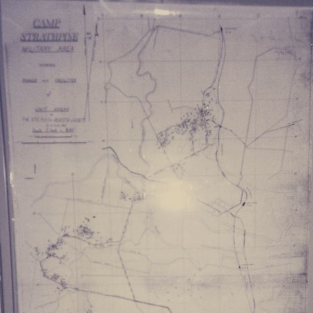 Map of Camp Strathpine Military Area