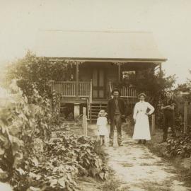 Heiner family and home, Station Street Strathpine, ca. 1920