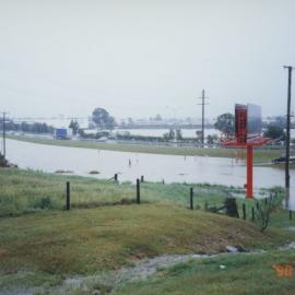 Flood waters from the South Pine River at Strathpine, April / May 1996