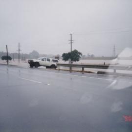 Flood waters from the South Pine River at Strathpine, April / May 1996