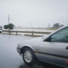 Flood waters from the South Pine River at Strathpine, April / May 1996