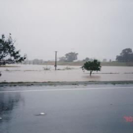 Flood waters from the South Pine River at Strathpine, April / May 1996
