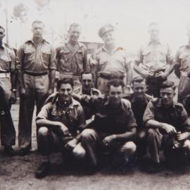 Group of Australian Army men camped at Strathpine, 1944