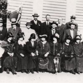 Group of past students attending jubilee celebration at Warner State School, 1926