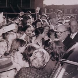 Visit by Mr Vincent Clair Gair (Premier of Queensland) to Strathpine State School, ca. 1954