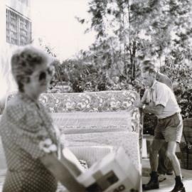 Collecting for Charleville (Qld.) Flood Relief Fund, October 1990