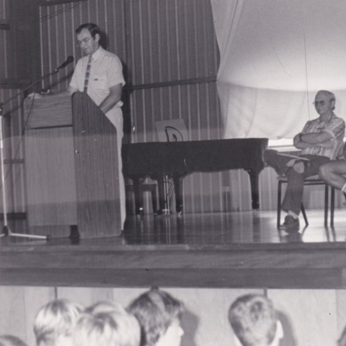 Students and teachers from Pine Rivers State High School, ca. 1980s
