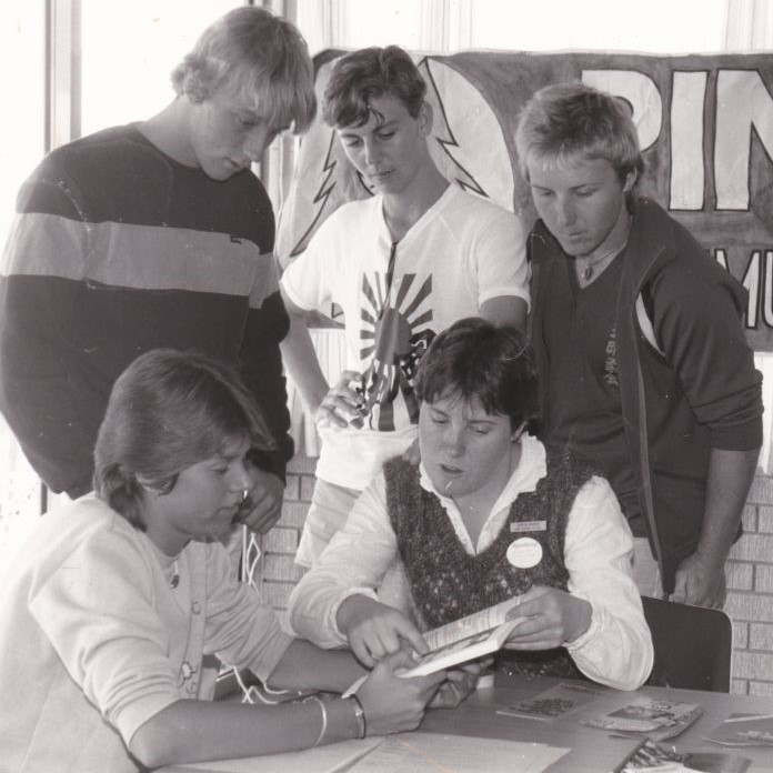 Students from Pine Rivers State High School, ca. 1980s