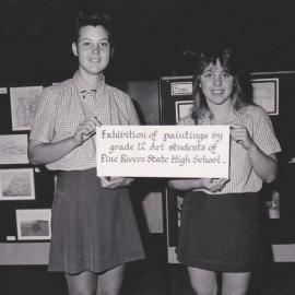 Art exhibition at Pine Rivers State High School, ca. 1980s