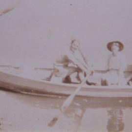Crabbing at Briggs Point, ca. 1940