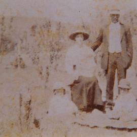 The Hermann family enjoys a picnic, ca. 1920s