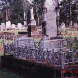Graves of William and Ellen Nugent at the Lawnton Cemetery, 1998